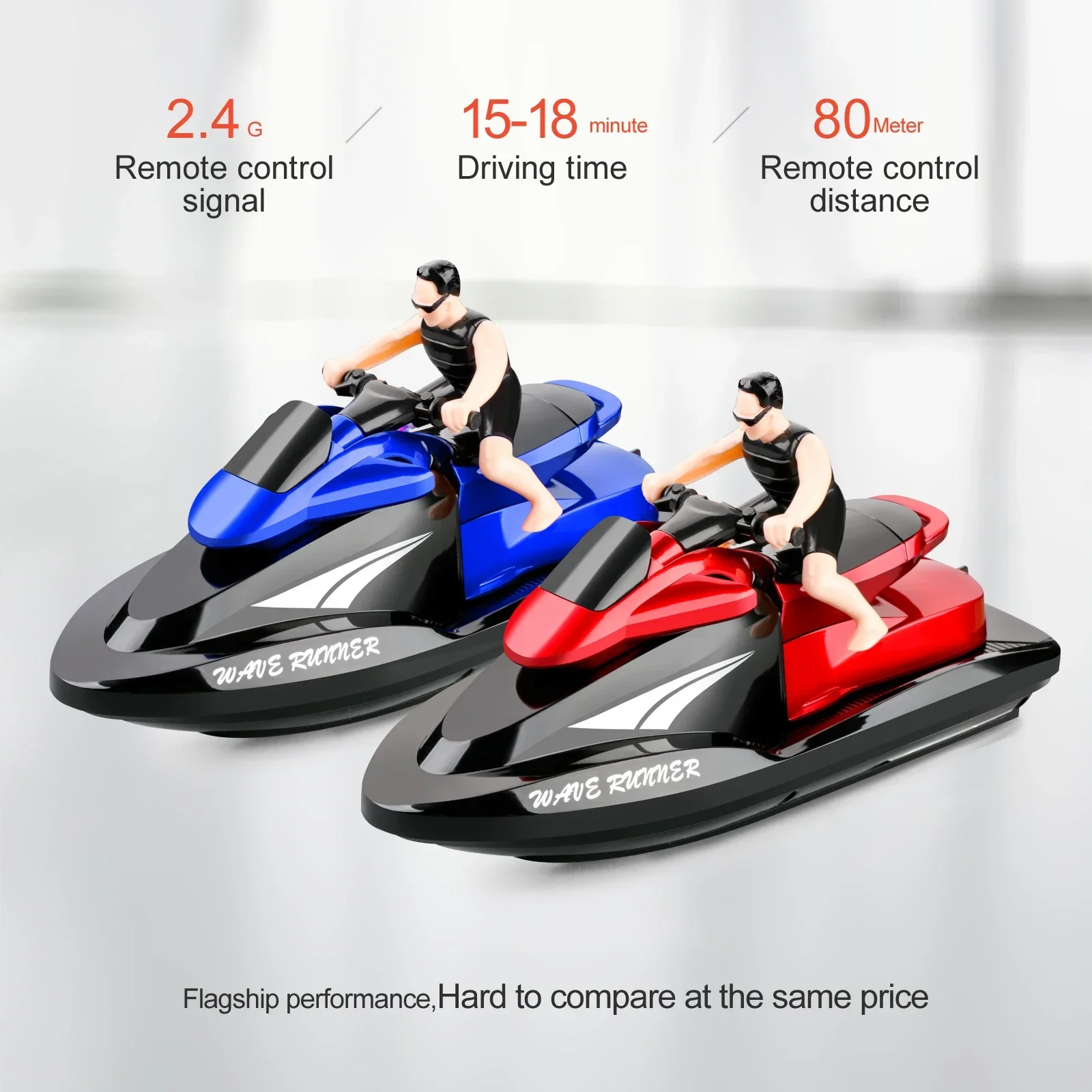 

RC Boat 809 2.4G Remote Control Motorboat Water Speedboat Yacht Airship RC Boat Waterproof Electric Children's Toy Boat