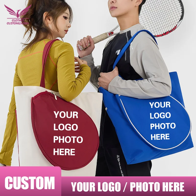 

Rackets Tennis Racket Bag custom logo Racquet Carrying Bag Large Capacity Waterproof Racket Storage Bag Gym Pack print name