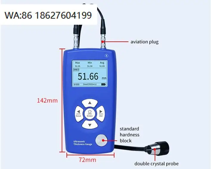 

L215 Portable Ultrasonic Thickness Gauge High Precision Industrial Thickness Measuring Tool