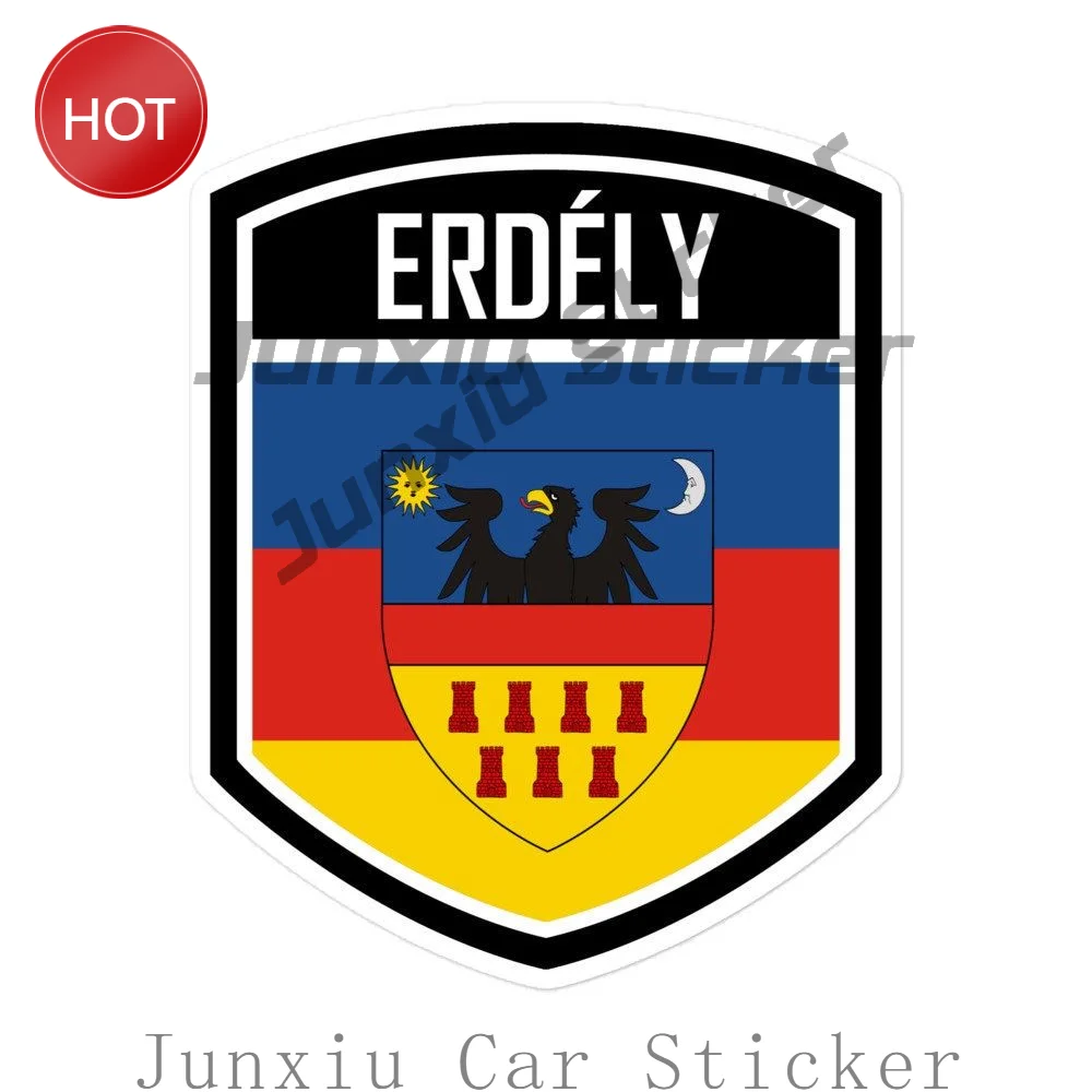 Erdély Flag Emblem Car Sticker Waterproof Vinyl Decorative Decal For Car Door And Rear Window Vehicle Decoration