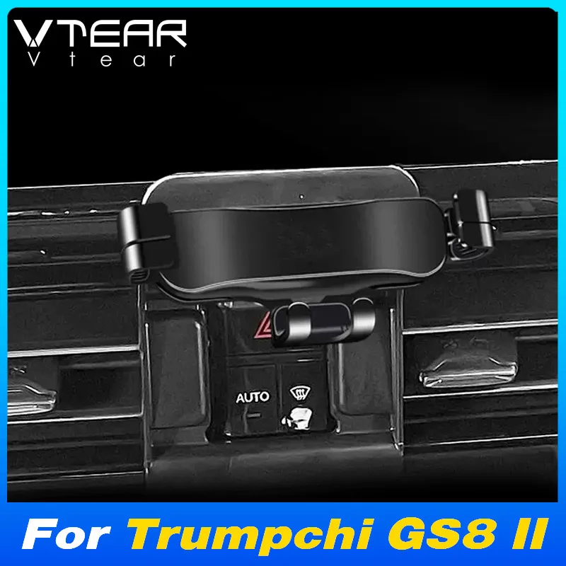 

Vtear Car Phone Holder Central Control Air Outlet GPS Navigation Bracket Interior Accessories For GAC Trumpchi GS8 II 2022-2024