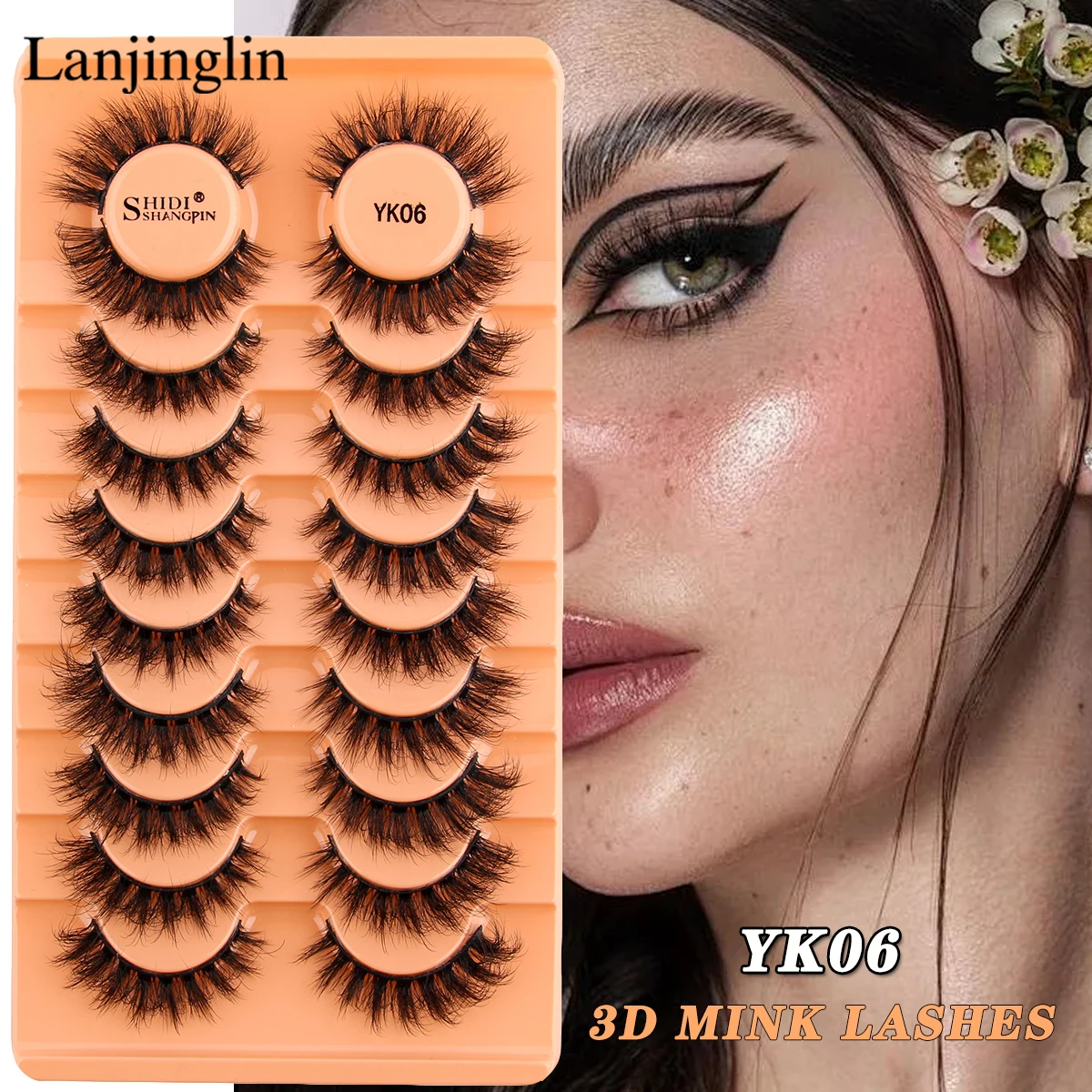 Faux Cils 3/10/14 Pairs False Eyelashes Natural Long Messy Eyelash Crisscross 3D Mink Lashes Extension Makeup Tools maquillaje