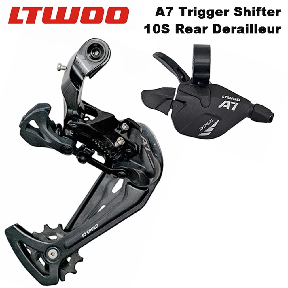 NEW LTWOO A7 10S Bicycle Shift Lever,10Speed Rear Derailleur for 50T/34T/40T MTB Folding Bike Compatible for DEORE X7 X9 A7-2kit