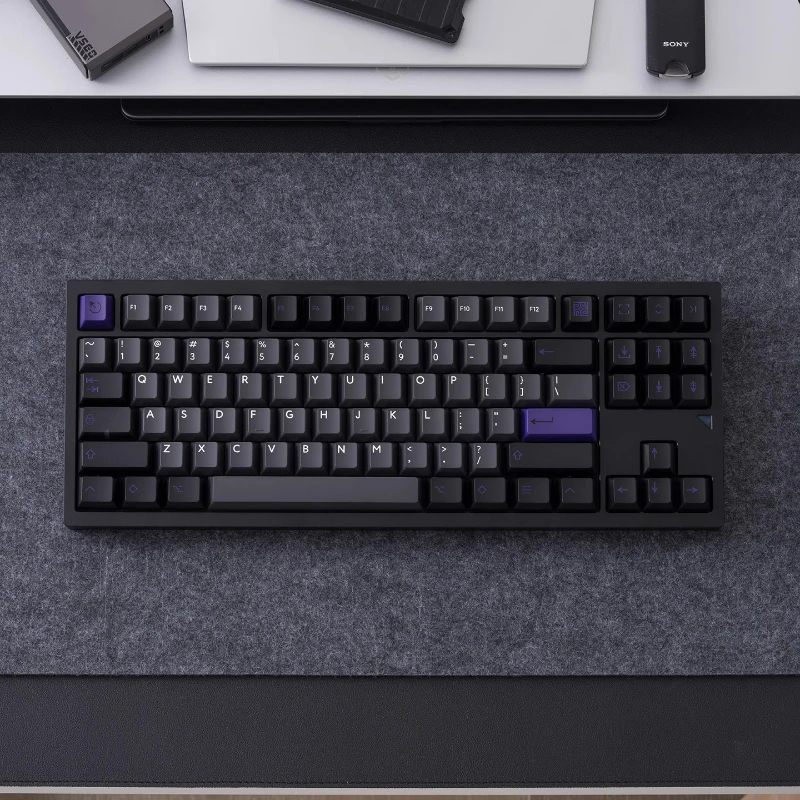 

PBTfans Purpolch R3 Keycaps Custom Mechanical Keyboard ABS Material Two-color Keycaps MX Cheery Keycaps Factory Height