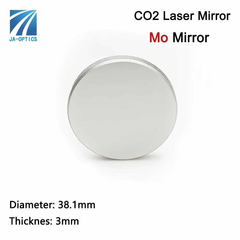 JA-OPICS Mo Mirror Dia38.1x5mm Reflector CO2 Laser Reflective Molybdenum Mirror for Laser Engraving Machine