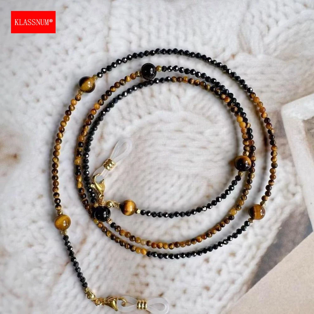 KLASSNUM Bohemian Glasses Chain Beads Eyepieces Strap for Women Anti Slip Reading Glasses Lanyard Accessories for Lenses 2026