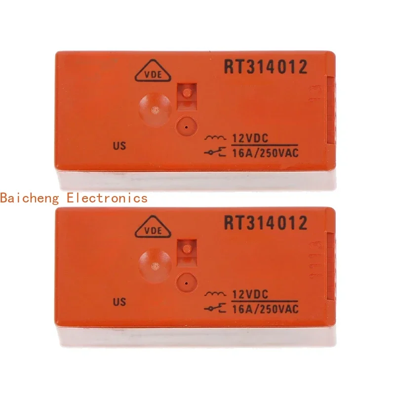 2Pcs RT314012 8pins 12V RT314012 16A 250VAC Relay