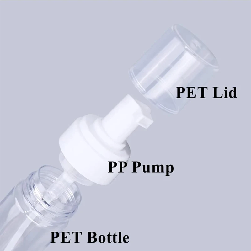 

12 шт. портативных дорожных флаконов-дозаторов для пены объемом 30/50/60/80/100/150/200 мл, многоразовые емкости для лосьона и шампуня