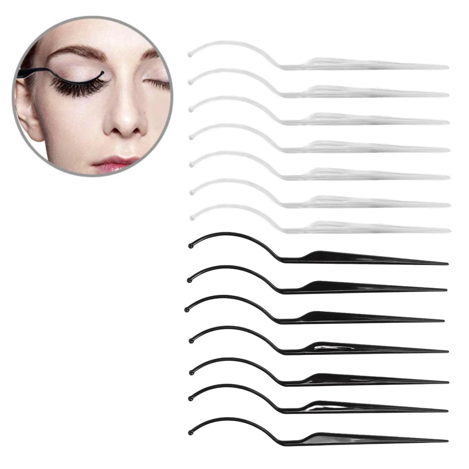 Eye Lash Display Stick Tool - Washable Plastic False Eyelashes Fitting - Exquisite Craft for beauty Salon