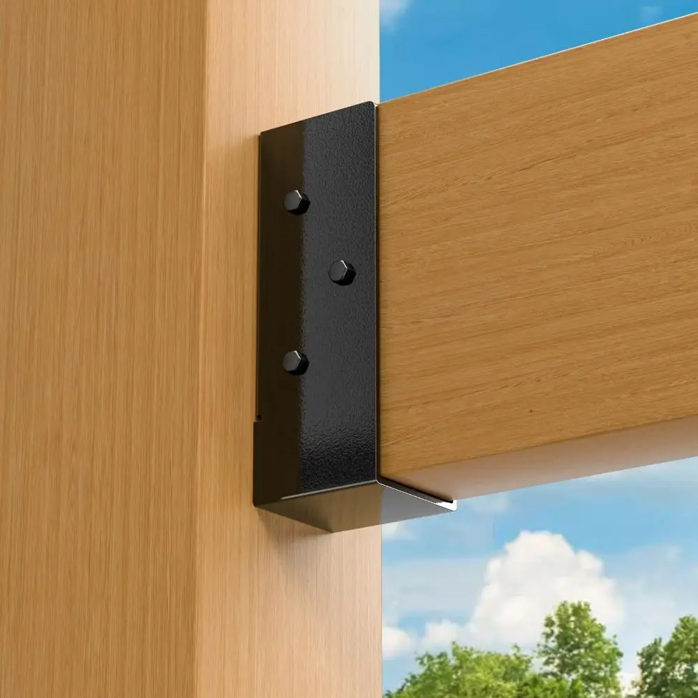 Heavy Duty Joist Hanger Concealed Flange Steel Beam Support Bracket Powder-Coated Steel Robust Construction