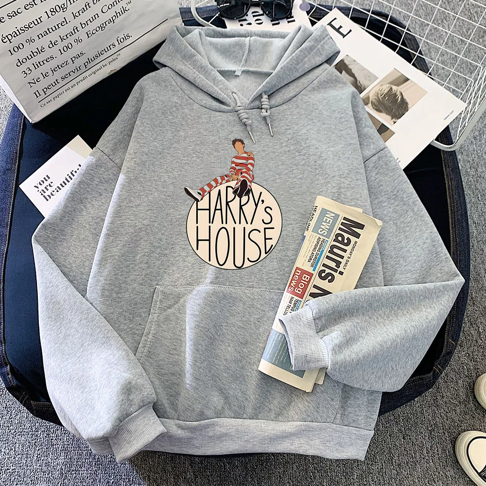 

Толстовка с принтом Harry Styles Harrys House, осенне-зимняя модная толстовка унисекс в стиле хип-хоп, высококачественная толстовка Y2K с длинными рукавами