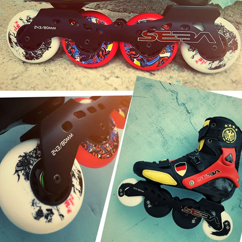 88A to 90A 72 76 80 mm Roller Slalom Sliding Inline Skates Wheels for FSK Street Driveway Road Racing Free Skating For SEBA