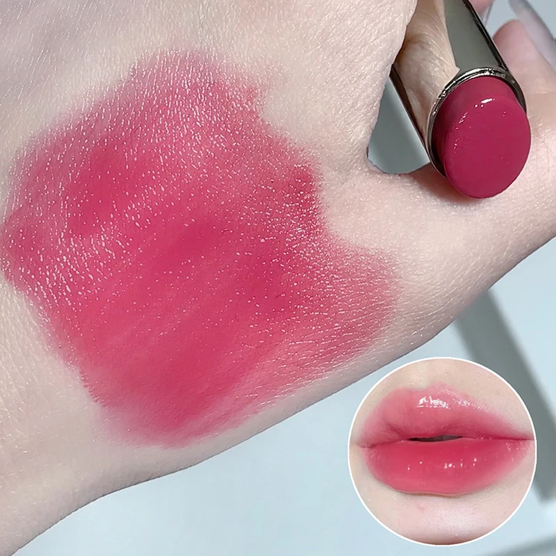 1Pc Silky Mirror Jelly Lipstick Lasting Moisturising 6 Colors Water-light Lip Gloss Waterproof Lip Tint Makeup Women Cosmetics