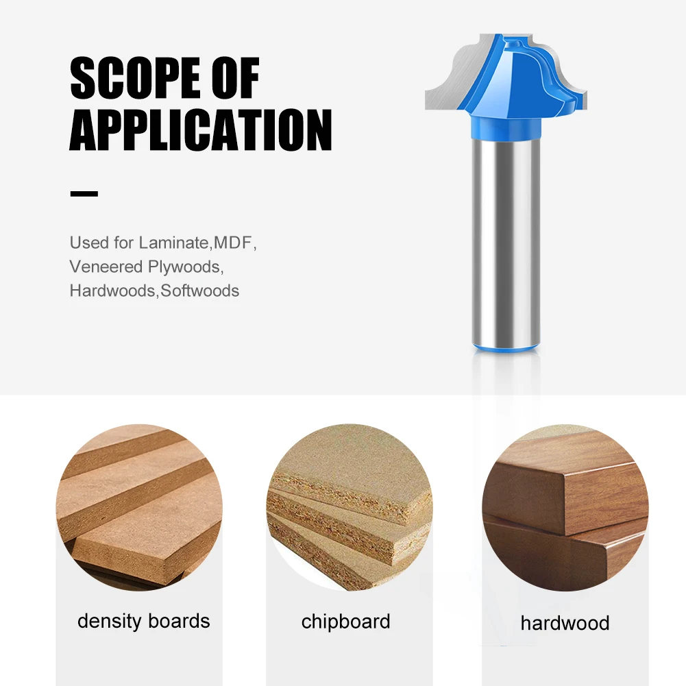 1pc 12mm 1/2 "Schaft Doppel S-typ Linie Router Bit Schrank Tür Panel Form Linie router Bit Trimmen Maschine Fräsen Router Bit