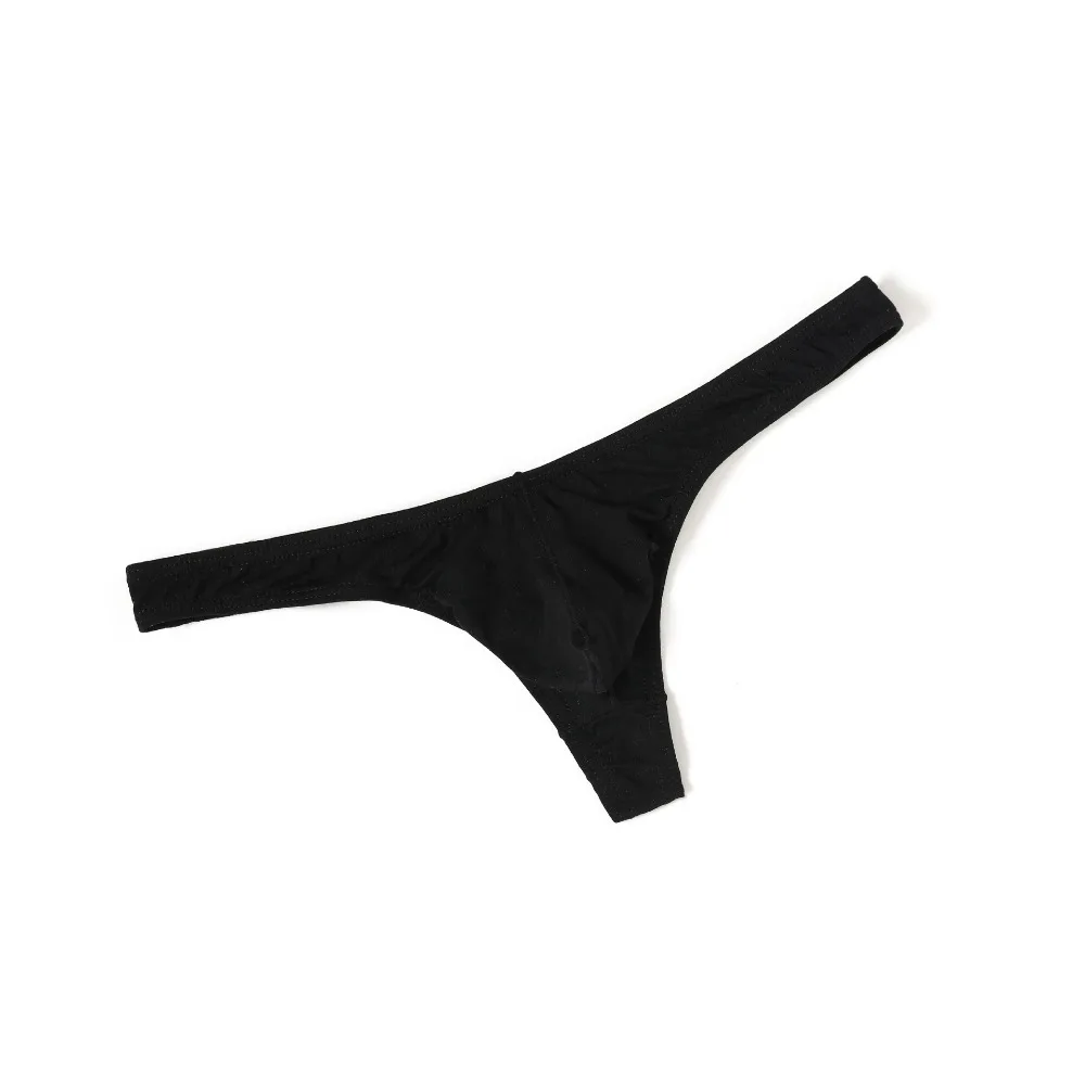 

Fashion Transparent Ice Silk Thongs Ultra-thin Large Size Men's Underwear Low Waist Briefs Mesh Underpants Men