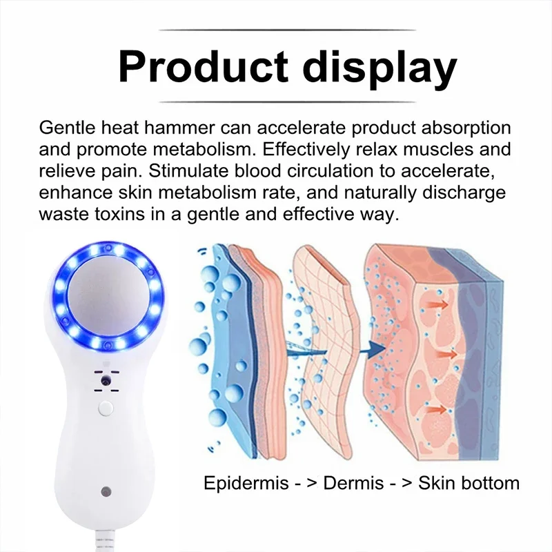 Crioterapia Macchina di raffreddamento della pelle Impacco freddo Photon blu Skincooler Viso Ridurre il gonfiore Ridurre i pori Dispositivo di raffreddamento del ghiaccio Cura calmante