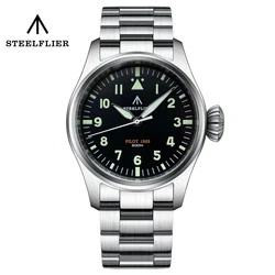 STEELFLIER New SF740 Fashion Quartz Watch Swiss Luminous Sapphire Crystal VH31 Mute Movement 20Bar Waterproof Luxury Wristwatch