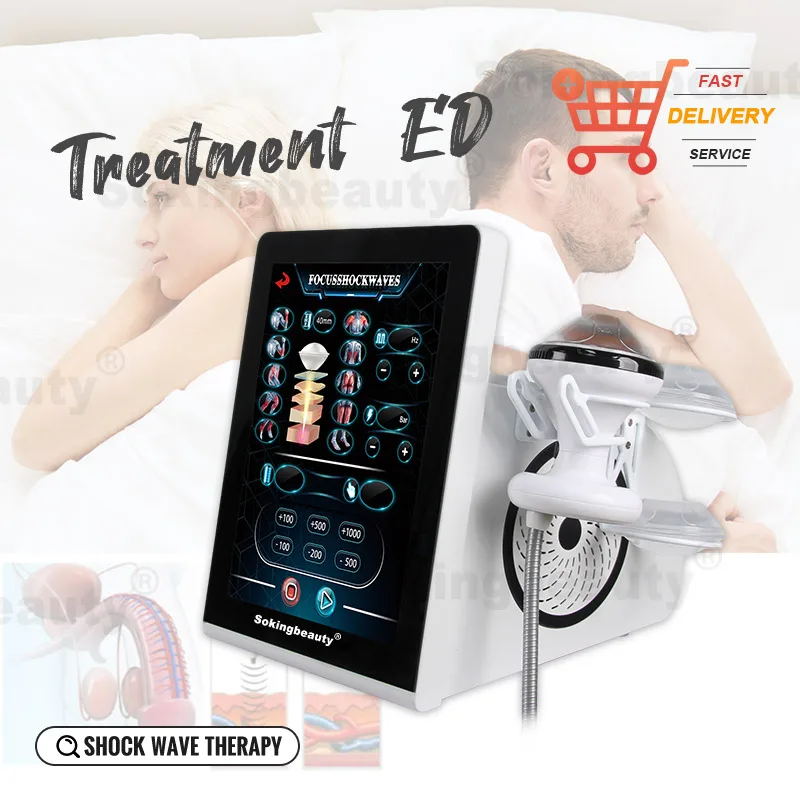 15 Inch Touch Screen Focused Shockwave  Device for Pain Management Fat Reduction and Musculoskeletal Healing
