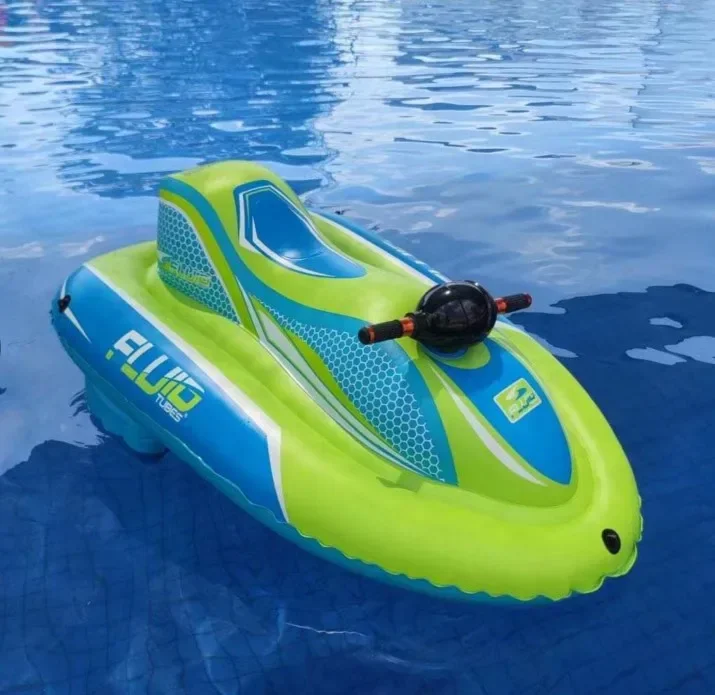 

2026For Aqua Mate 150kg Stock New Design Custom Inflatable Motor Boat Ride-On Water Toy Inflatable Water Amusement Facilities
