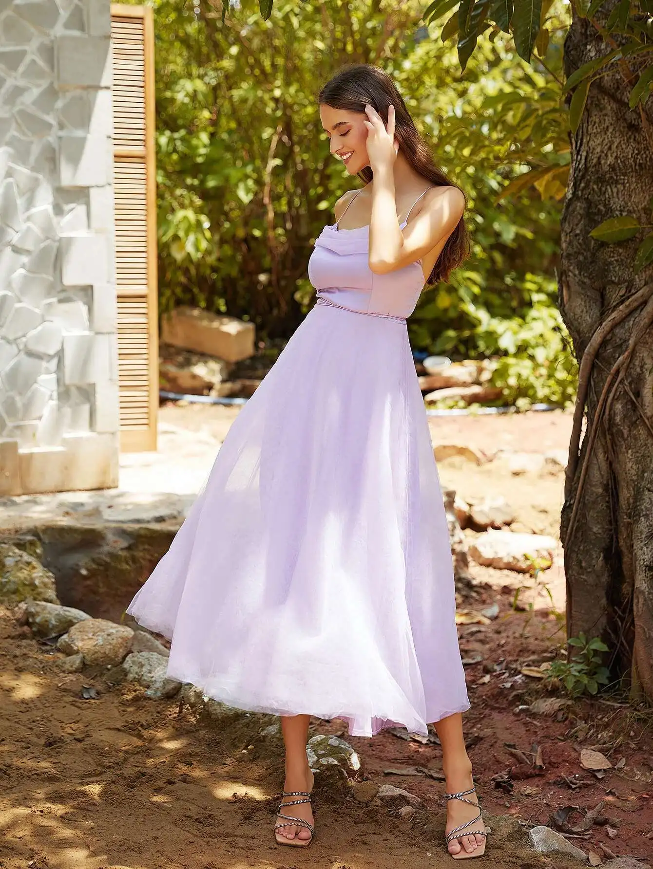 

Banquet Dress Purple Strap Dress New Dress Spring Ladies Satin Femme 2025 Summer Dress Robe Vestido Women Party