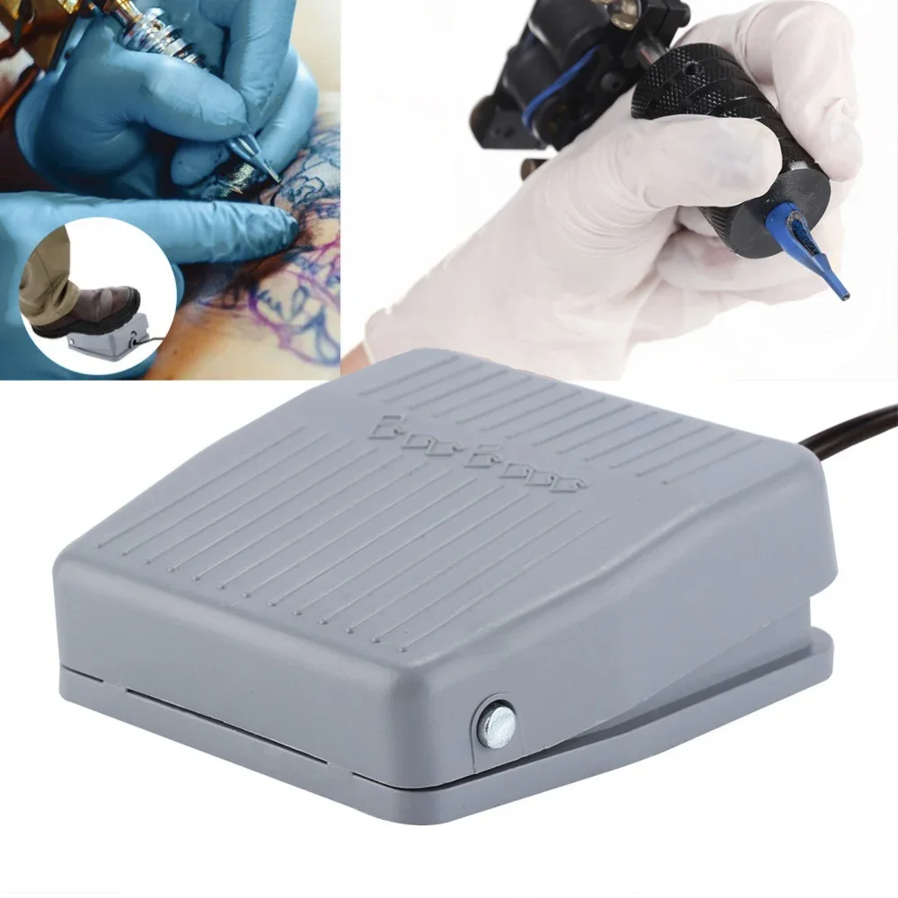 Professional Nonslip Plastic Tattoo Foot Pedal Switch Compact Tattoo Machine Gun Accessory Power Supply Controller Footswitch