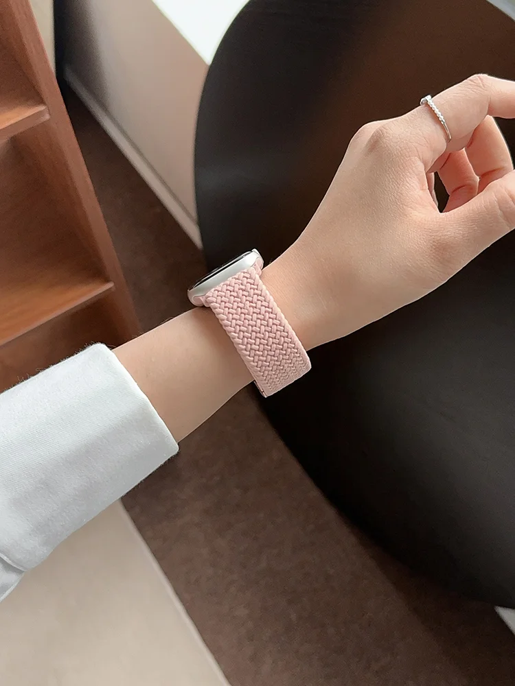 สายไนลอนถักสำหรับ Apple Watch 11 ขนาด 49 มม. 44 มม. 45 มม. 42 มม. 46 มม. 40 มม. 41 มม. Ultra 3 สายรัดข้อมือ iWatch Series 10 9 8 7 6 SE