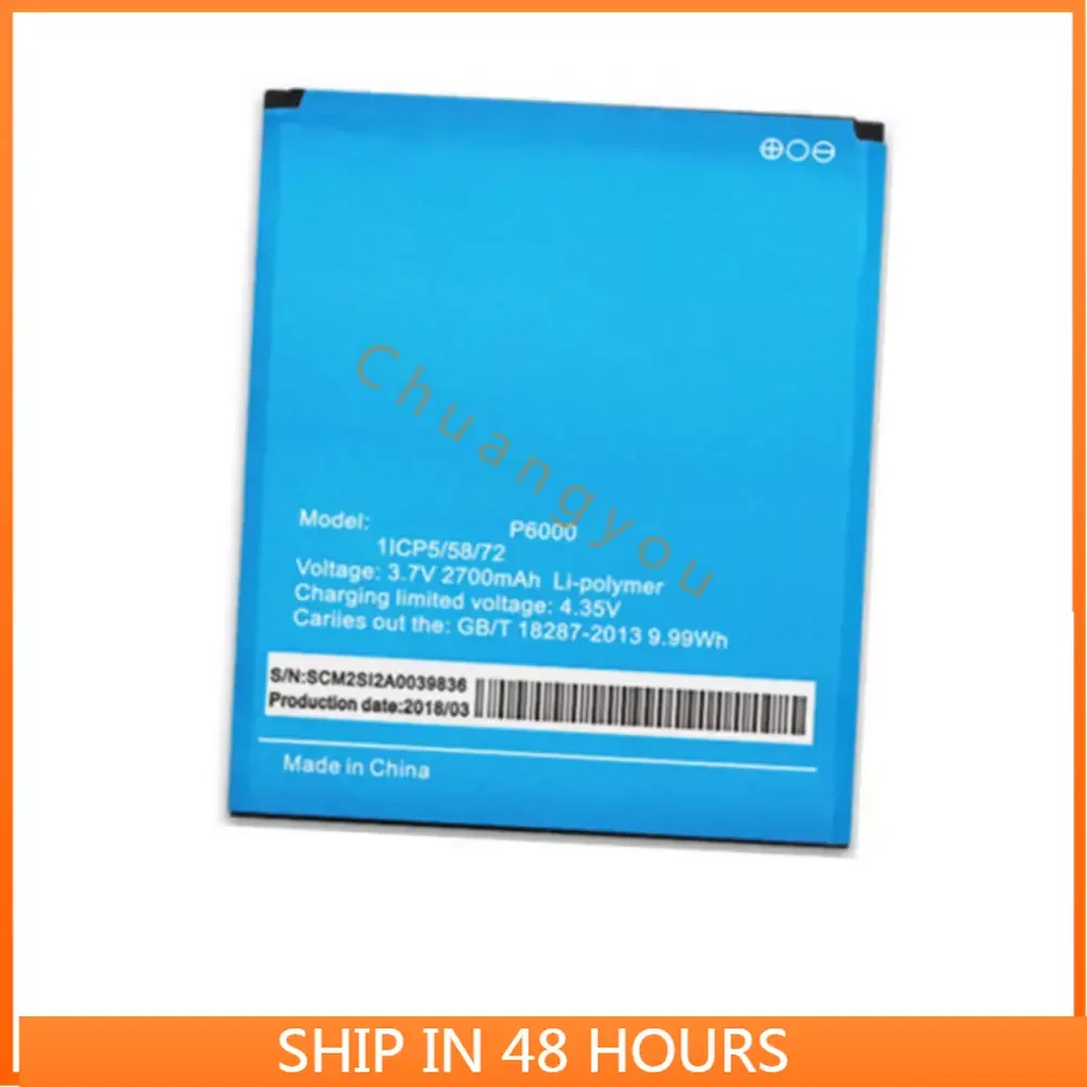 3.8V 2700mAh High quality Replacement Battery Authentic For Elephone P6000 For Elephone P6000 Pro Smartphone