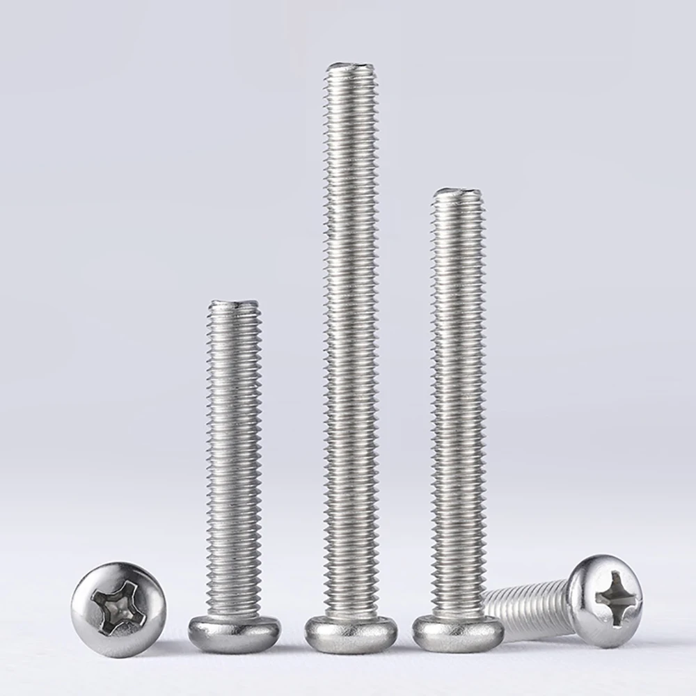 M1.0/M1.2/M1.4/M1.6/M2 Phillips Pan Ronde Kop Machine Schroef-A2 304 Rvs