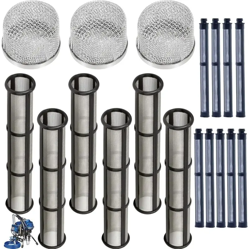 

Набор экранов для безвоздушного фильтра ABJO 181072 244067 287032, для деталей распылителя краски 695 795 1095 1595 3900 5900