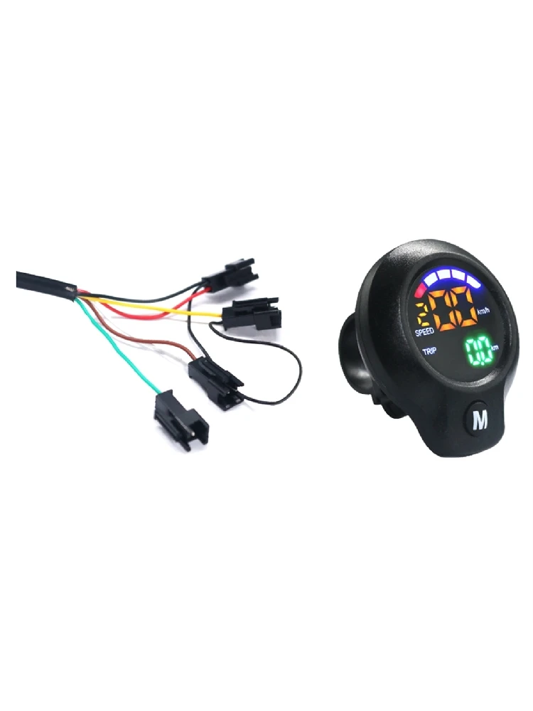 AliExpress NONE A07I Ebike Throttle Bicycle Digital Display Easy to Install Good Compatibility Mileage Speed Measurement Voltage Display B