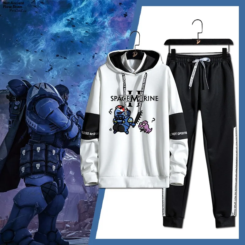 

Hammer 40k Star Soldier 2 Game Themed Hoodie Pants Set ex Teenage Anime Pain Clothing Long Sve Autumn Faion Set