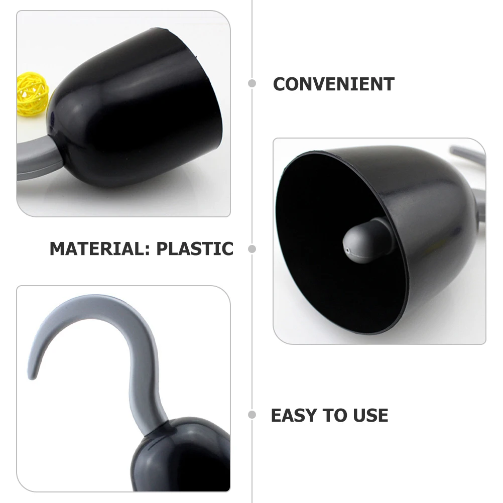 4 Pcs Pirate Hook Props Cosplay Hooks Dress up Hand Halloween Plastic Costume Number Accessory Girl Plastic Costume Child