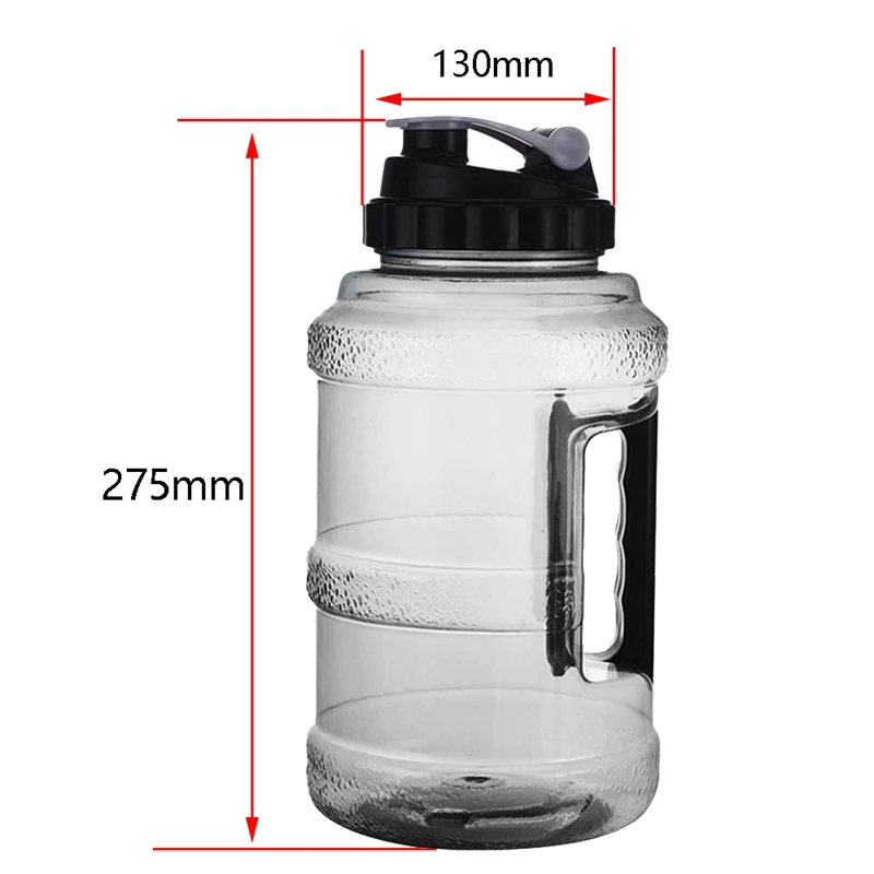 2.5L Large Water Bottle Ecofriendly Reusable Water Bottle For Men Women Fitness Gym Outdoor Cycing