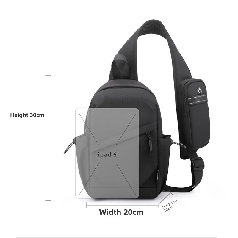anti-theft chest bag for men small travel backpack for women Waterproof nylon outdoor sports bag crossbody shoulder sling bag