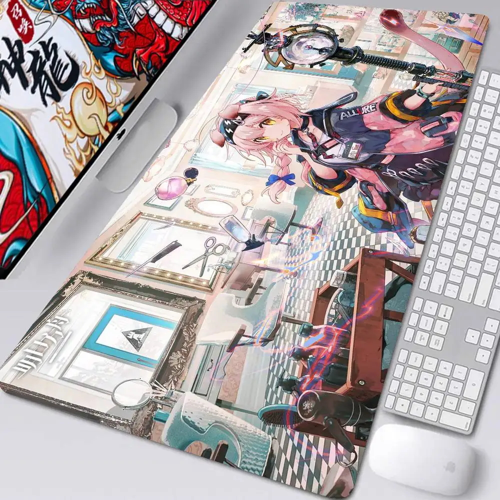 Goldenglow Anime A-Arknights Mousepad Non-slip Suitable For Office Computers Laptops E-sports Game Desk Mats XXL Keyboard