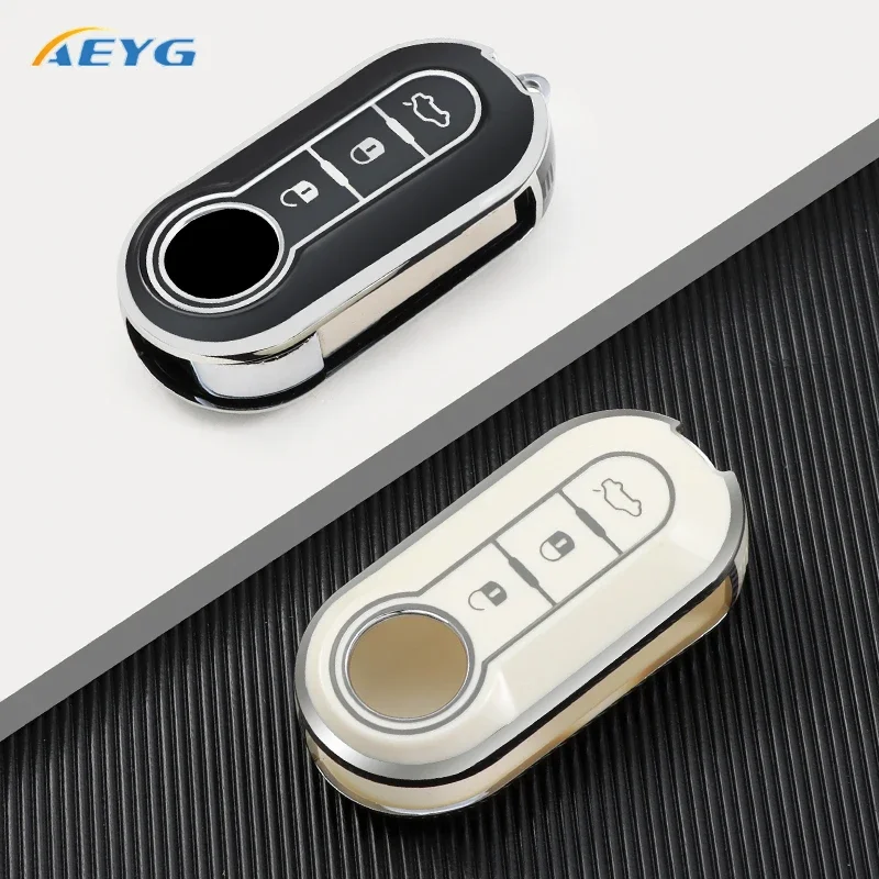 Car Smart Key Case Cover Shell For FIAT 500 Ducato Panda Punto 500L Lancia Musa For Citroen Jumper For Peugeot Boxer Accessories image 3