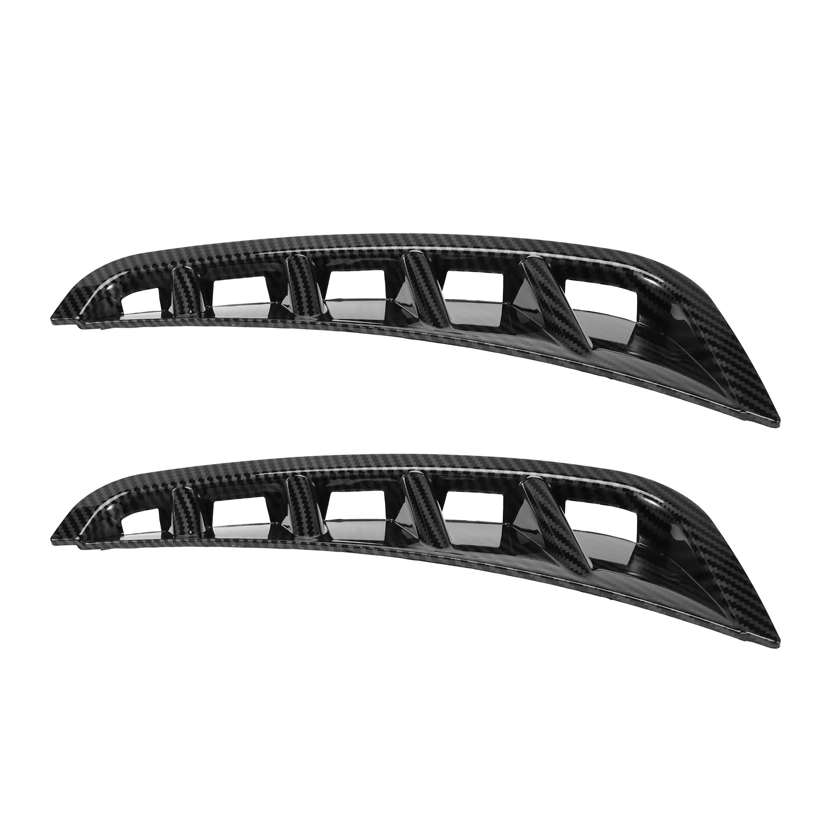 Front Bumper Side Air Vent Spoiler Splitter Canard for C Class W205 C63 C180 C200 C260 C300 C180L C200L 2019+