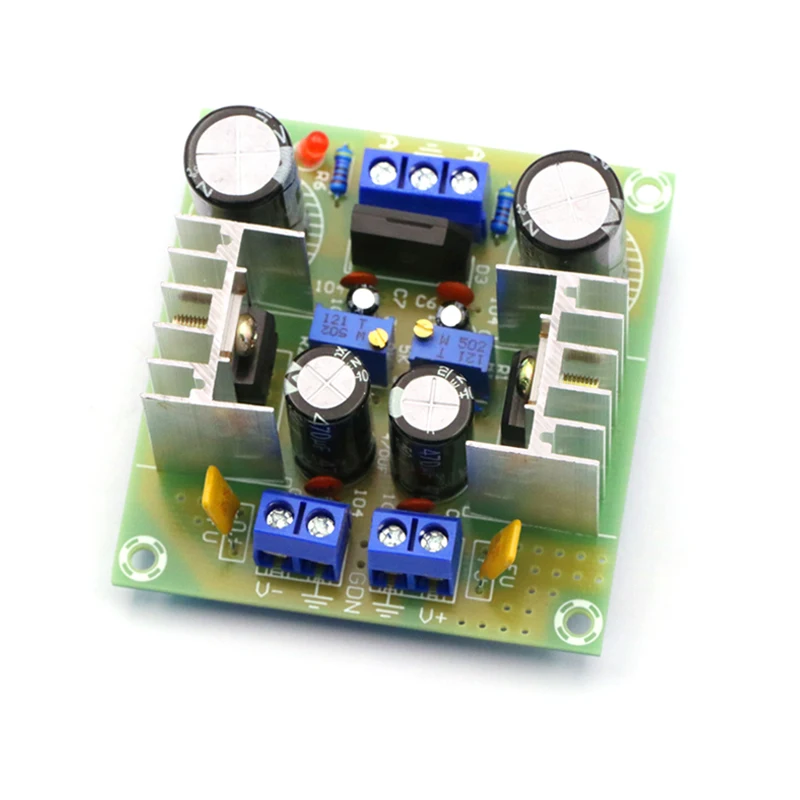 LM317+LM337 Positive and Negative Dual Power Adjustable Regulated Power Supply Board Kit