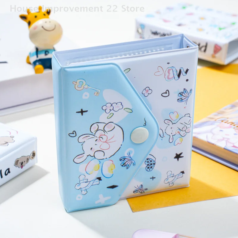Cartoon 3 Inch Album Photo Postcard 36 Pockets Cards Mini Album Kpop Idol Pictures Collection Album Name Cards Storage Holder