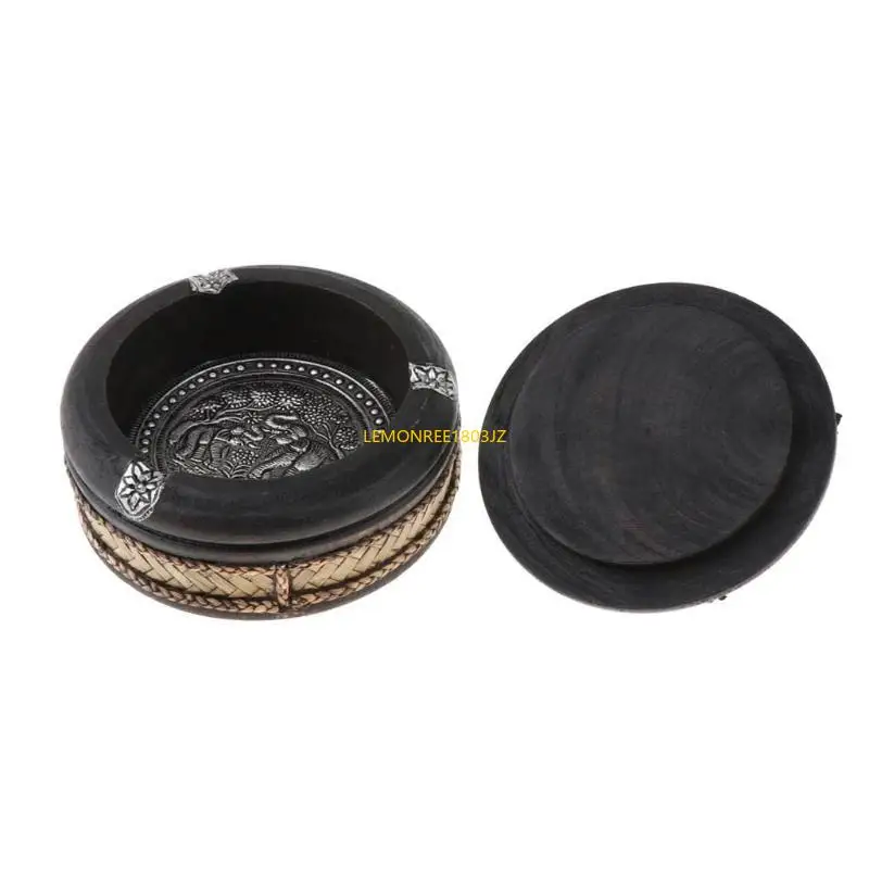 N58C Traditional bois thaïlandais avec couvercle pour décoration polyvalence pour les fumeurs