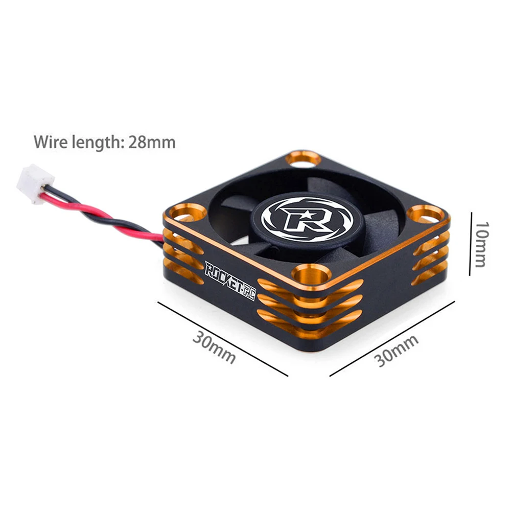 Rocket Cooling Fan 30x30mm 28000RPM/5-8V ESC Heat Dissipation ZH1.5*2P Connector for 1/8 1/10 RC Car TS160 TS160V2 TURBO ESC