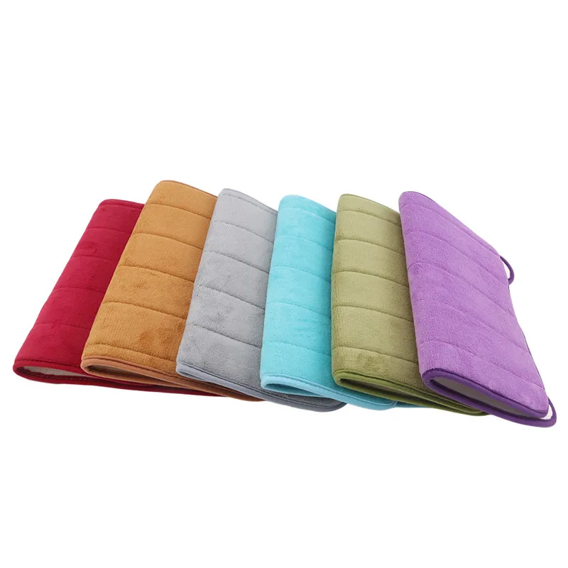 Bathroom Anti-skid Mat Coral Velvet Slow Rebound U-shaped Memory Cotton Floor Pad Soft And Absorbent Tidy Easy To Clean