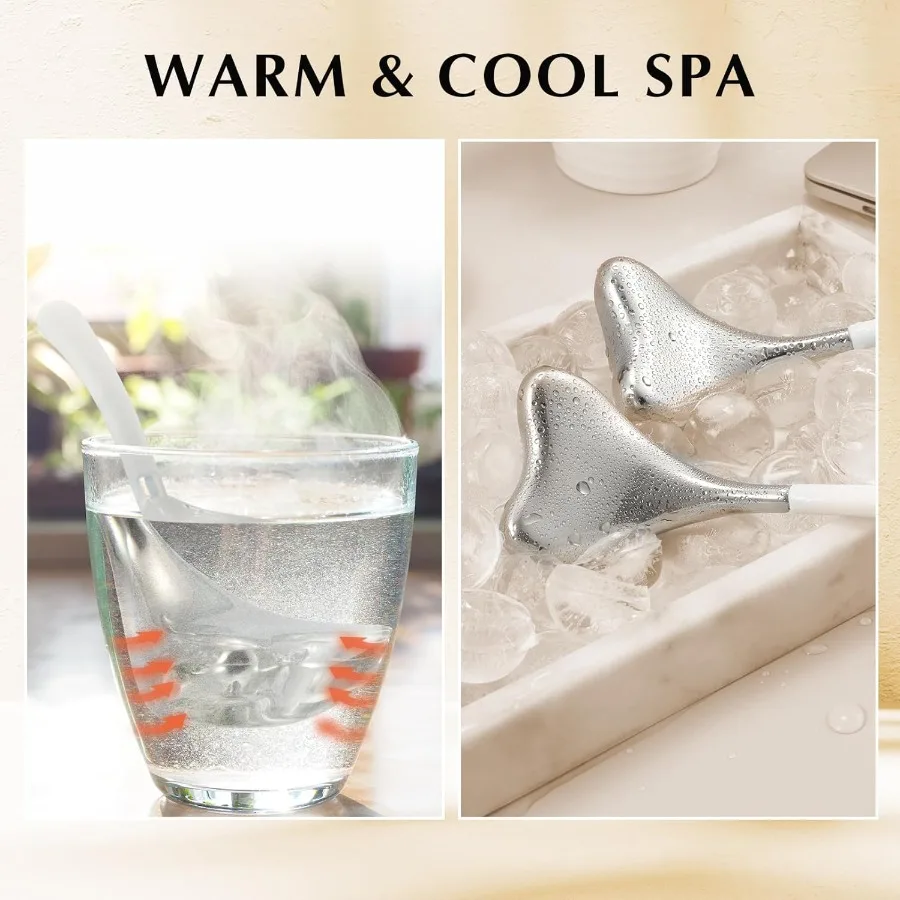 2in1 Gua Sha Cryo Sticks Gezichtsverzorging Gereedschap voor Vrouwen Gezicht en Ogen Massage Onbreekbaar Roestvrij Staal Schoonheidsspecialiste Leveranties