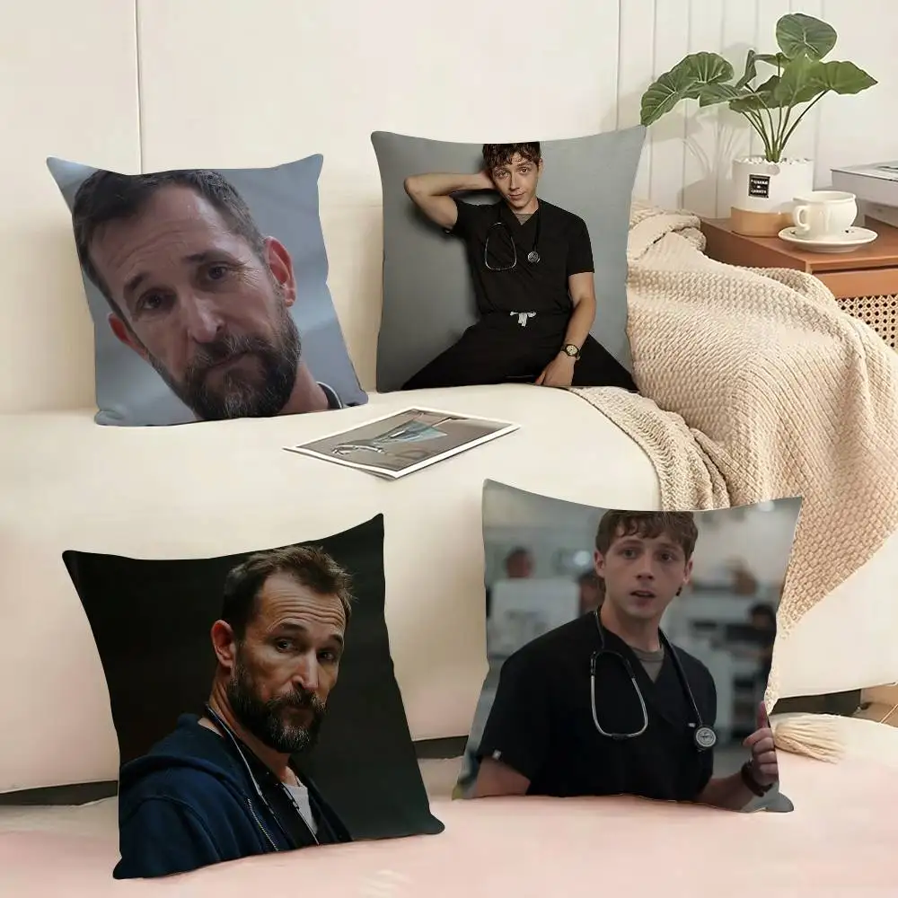 

TV Show Dr. Jack Dr. Robby Pillow Case Square Double-Sided Sofa Cushion Cover Bedroom Bedside Pillow Gift