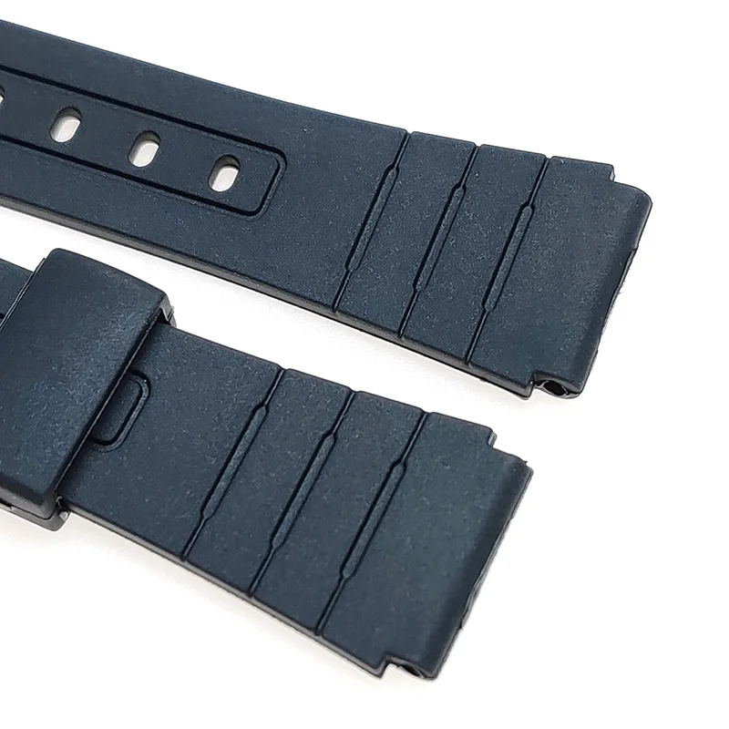 ل كاسيو F-84/F91W/F-94/F-105/A158/A158/A168 الراتنج حزام ساعة اليد شريط مطاطي 18 مللي متر العالمي احيط العروة سوار استبدال #5