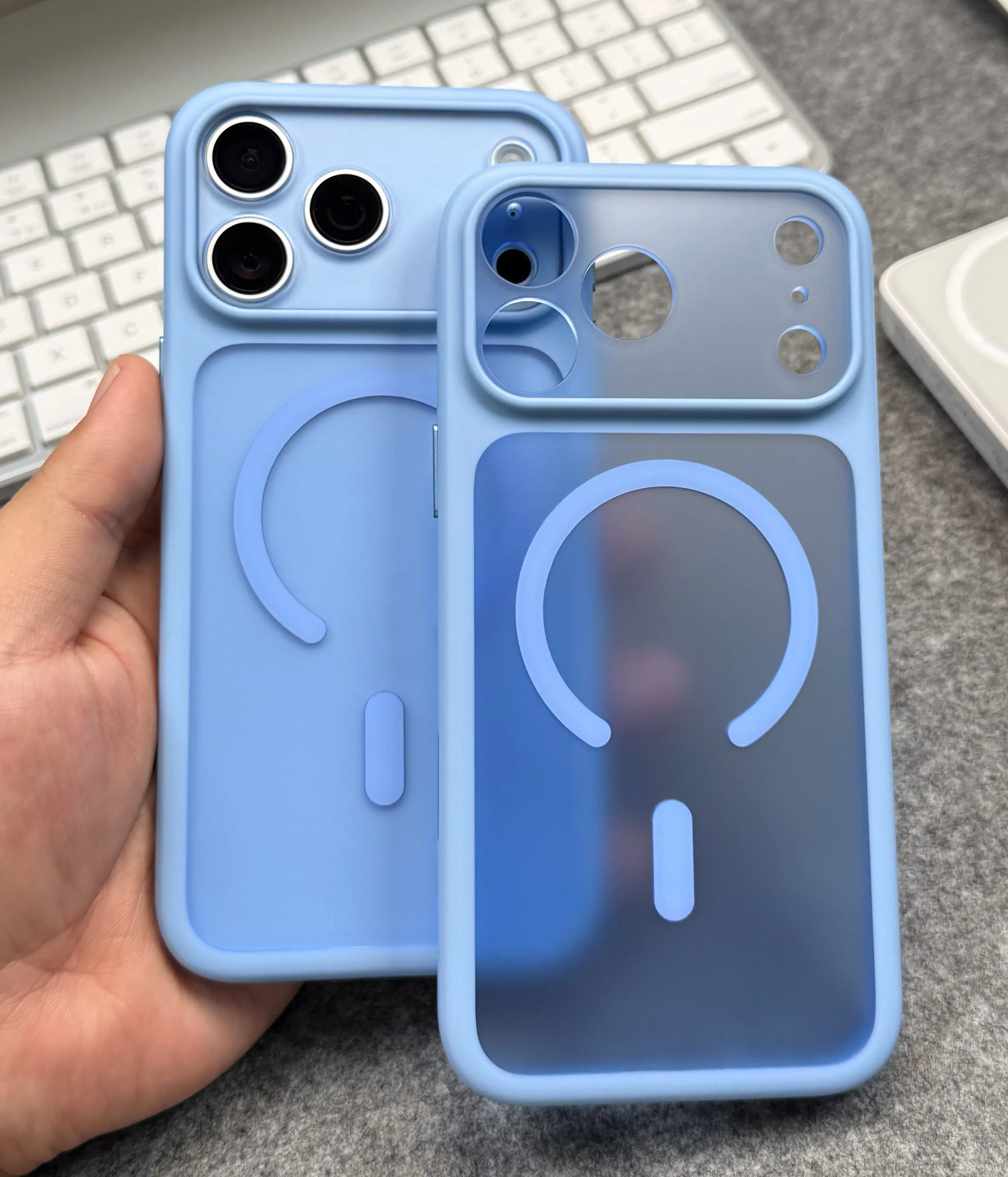 Magnetic for Magsafe Case for iPhone 18Pro&17 ProMax Skin Feel Lens Protection Shockproof for Apple 17Pro Metal AI Camera Button