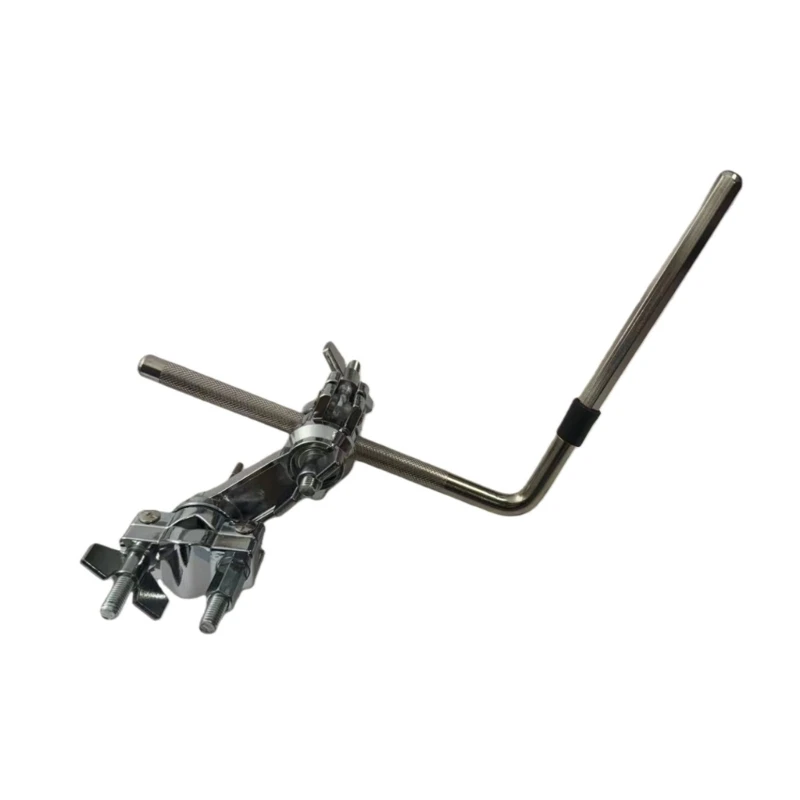 Drum Clamp Metal Cowbell Holder Clamp L Rod Drum Stand Connecting Bracket Clamp 4XBB