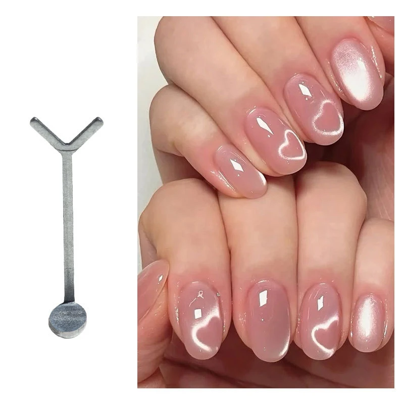 1pc Y-Shape Magnet Stick Tool Nail Art Cat Magnet For Creating  Love Rabbit Shapes On Nails Nail Art Accessories Tools