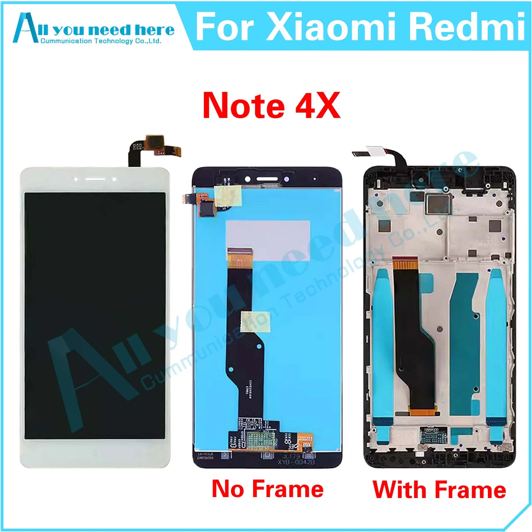 100% Test For Xiaomi Redmi Note 4X LCD Display Touch Screen Digitizer Assembly For Note4X Repair Parts Replacement