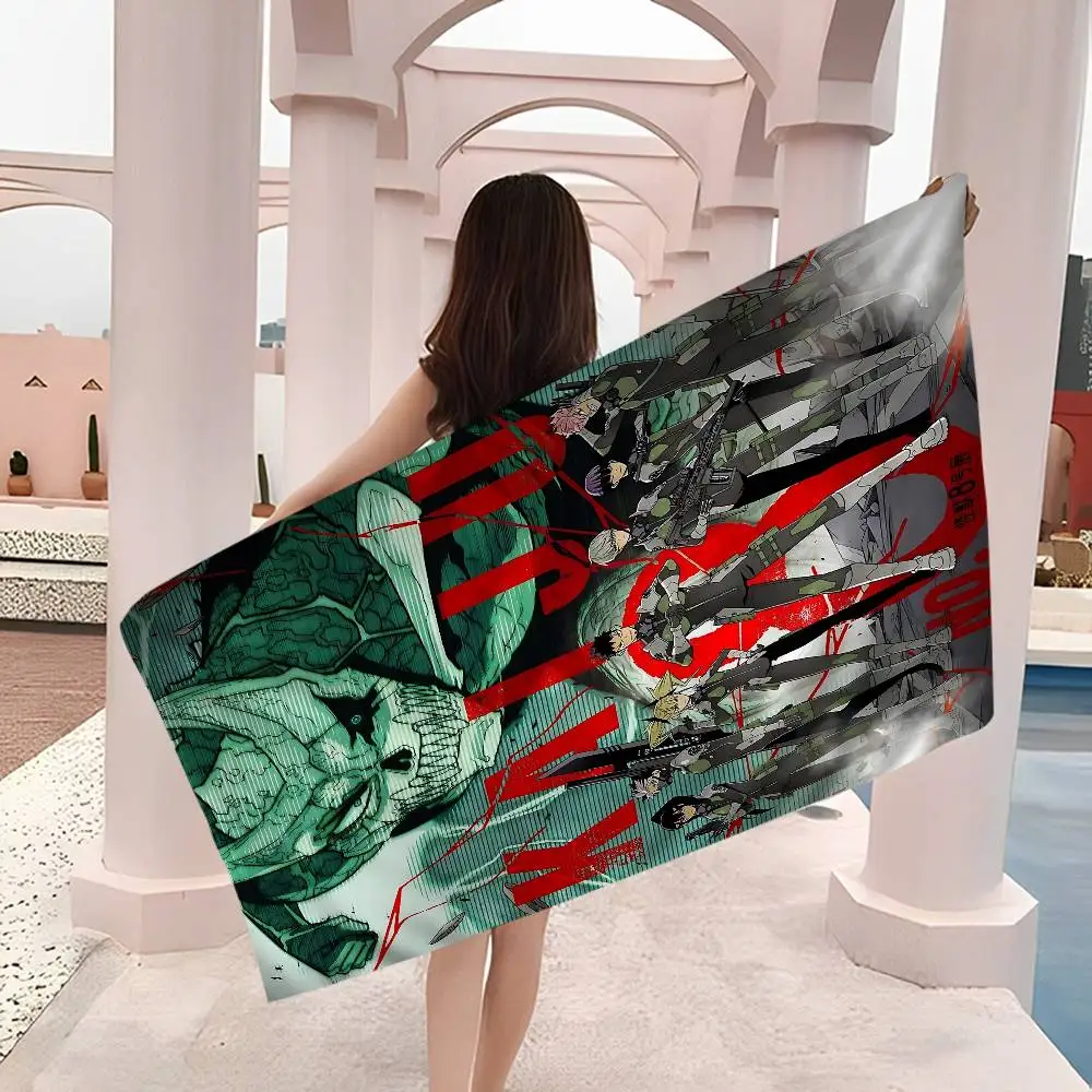 Anime K-Kaiju No Big Microfiber Beach Towels Quick Dry Towel Sand Beach Towels Pool Towel for Travel Swim Pool Yoga